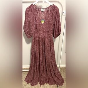 NWT Boho Maxi Dress in Dusty Rose